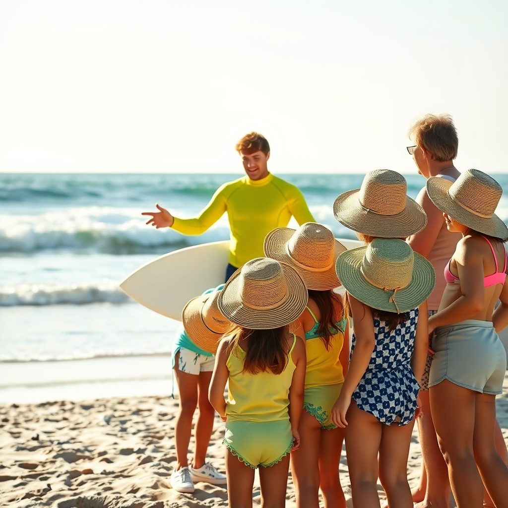 Family surf lesson