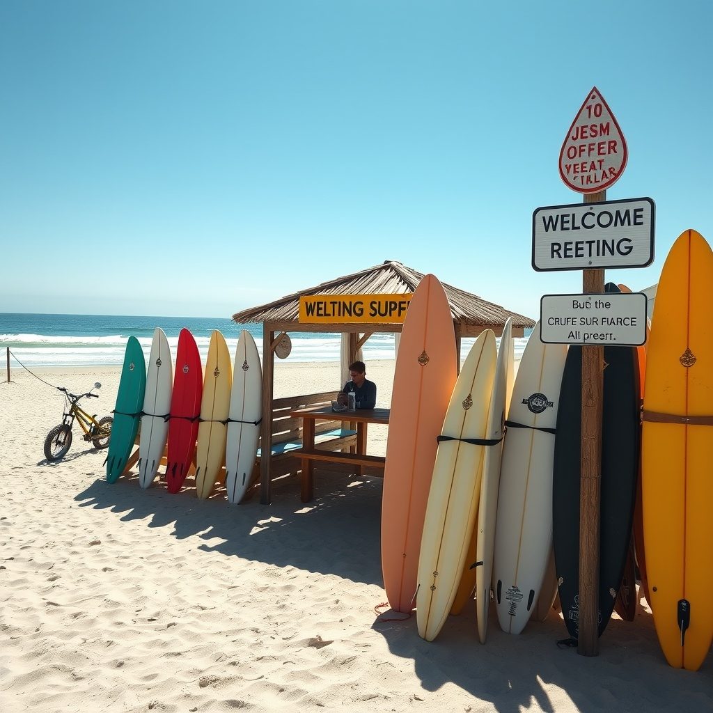 Group surf session
